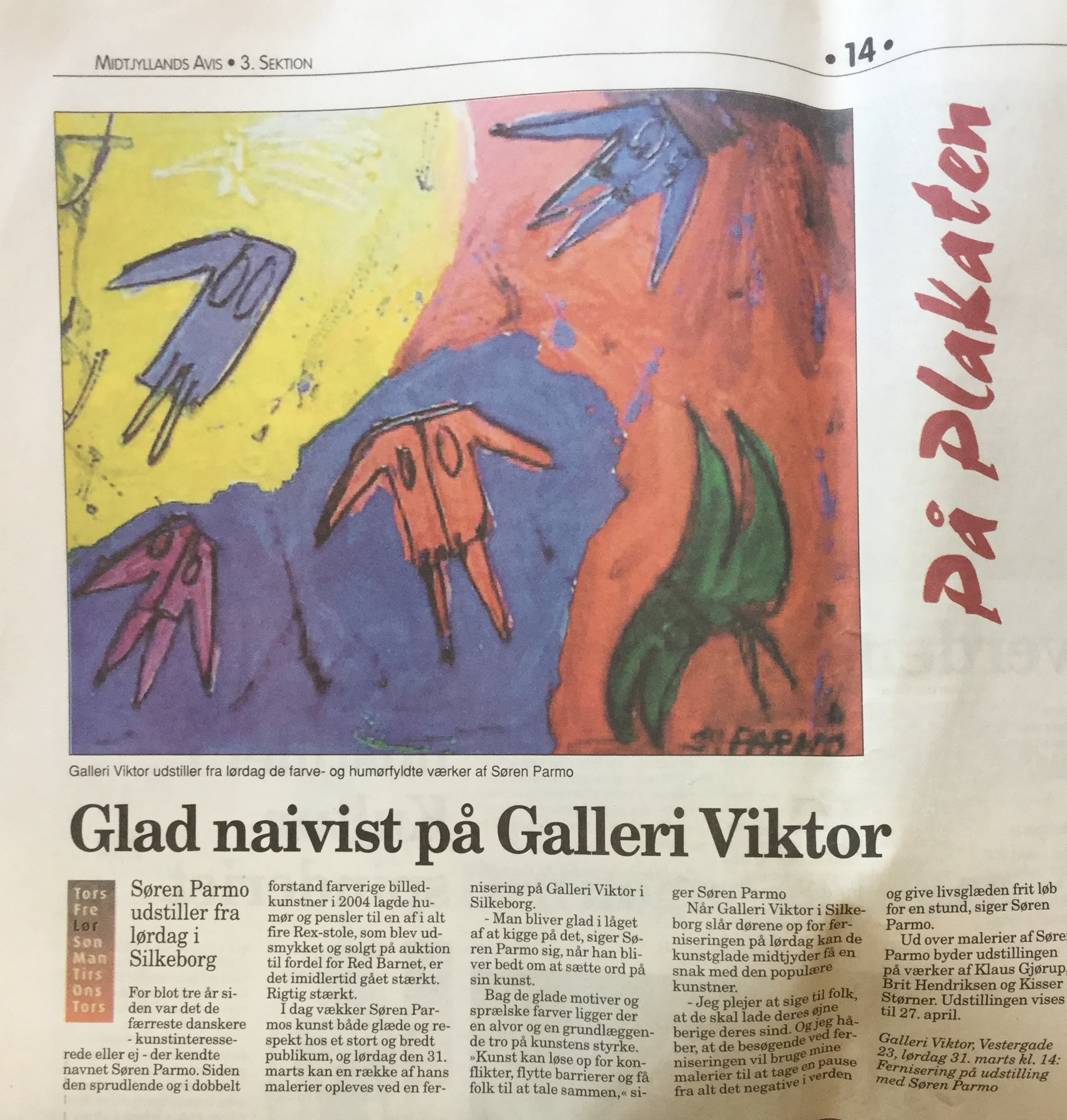 Glad naivist på Galleri Viktor
