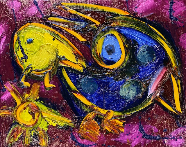 Moderne Kunst Cobra Oliemalerier Art Oilpainting